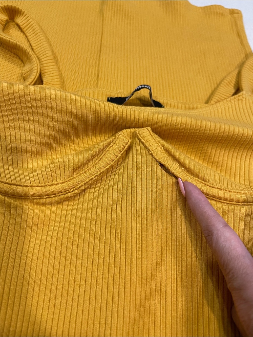 Reformation Jayne Bustier Body-Con Dress in Ocre/Mustard Yellow Size Small READ - Picture 10 of 10